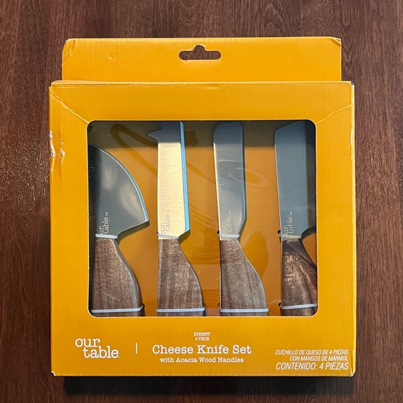 2/$15💙 our table Cheese Knife Set, NWT - Picture 2 of 5